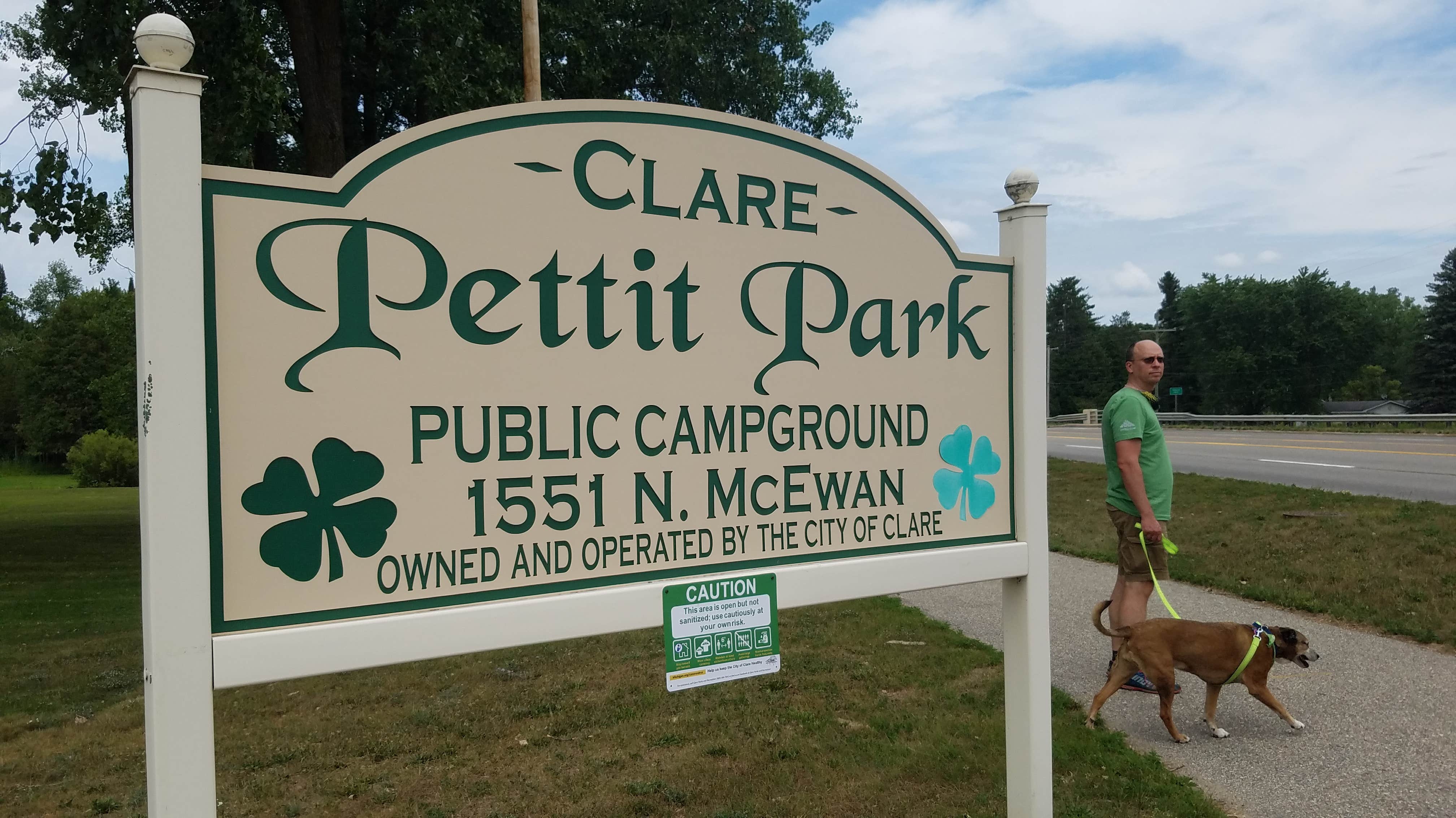 Jennifer H.'s photo of camping with pets at Pettit Park Campground near Clare, MI