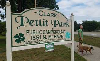 Jennifer H.'s photo of camping with pets at Pettit Park Campground near Evart, MI