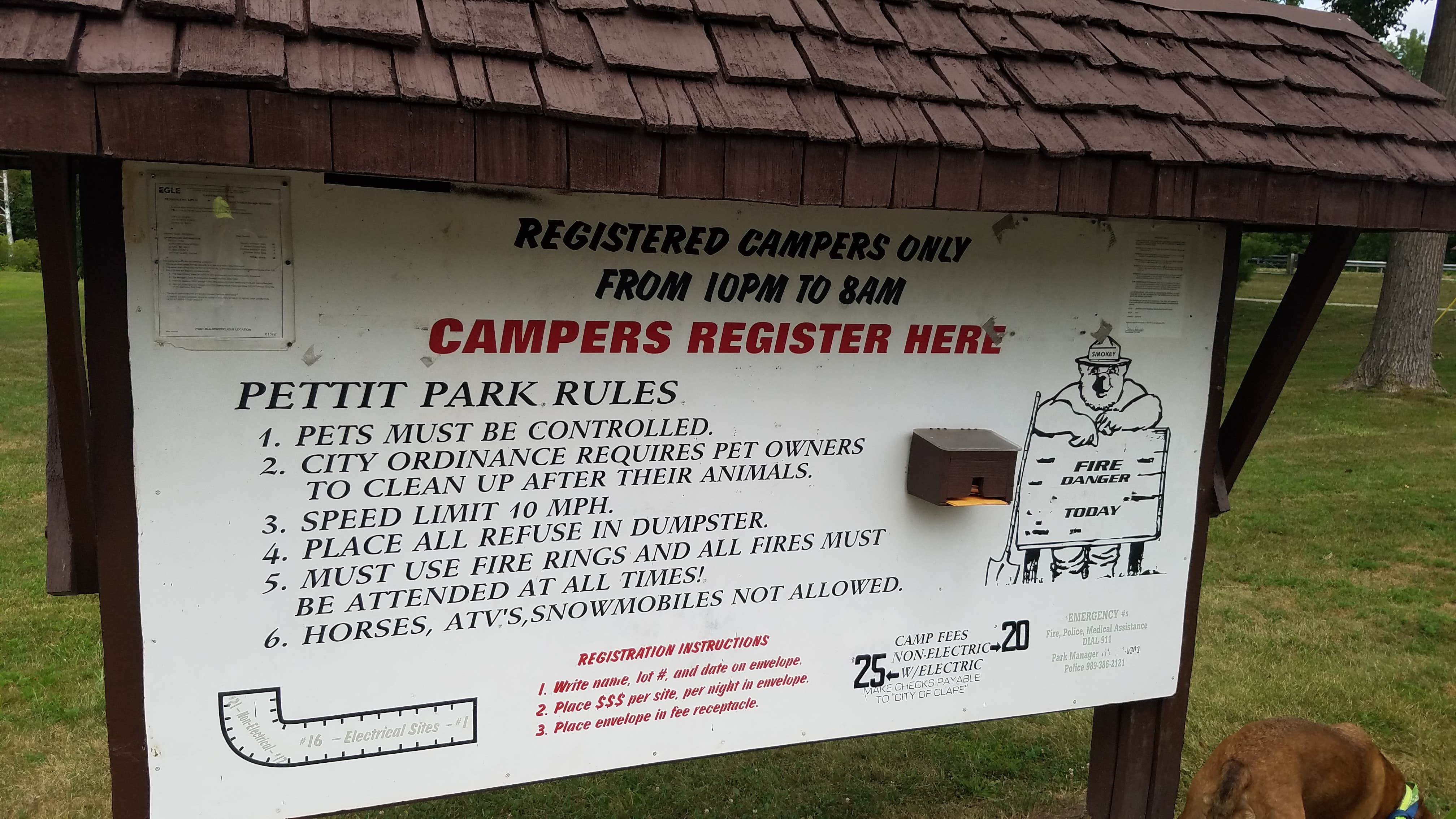 Camper-submitted photo at Pettit Park Campground near Clare, MI