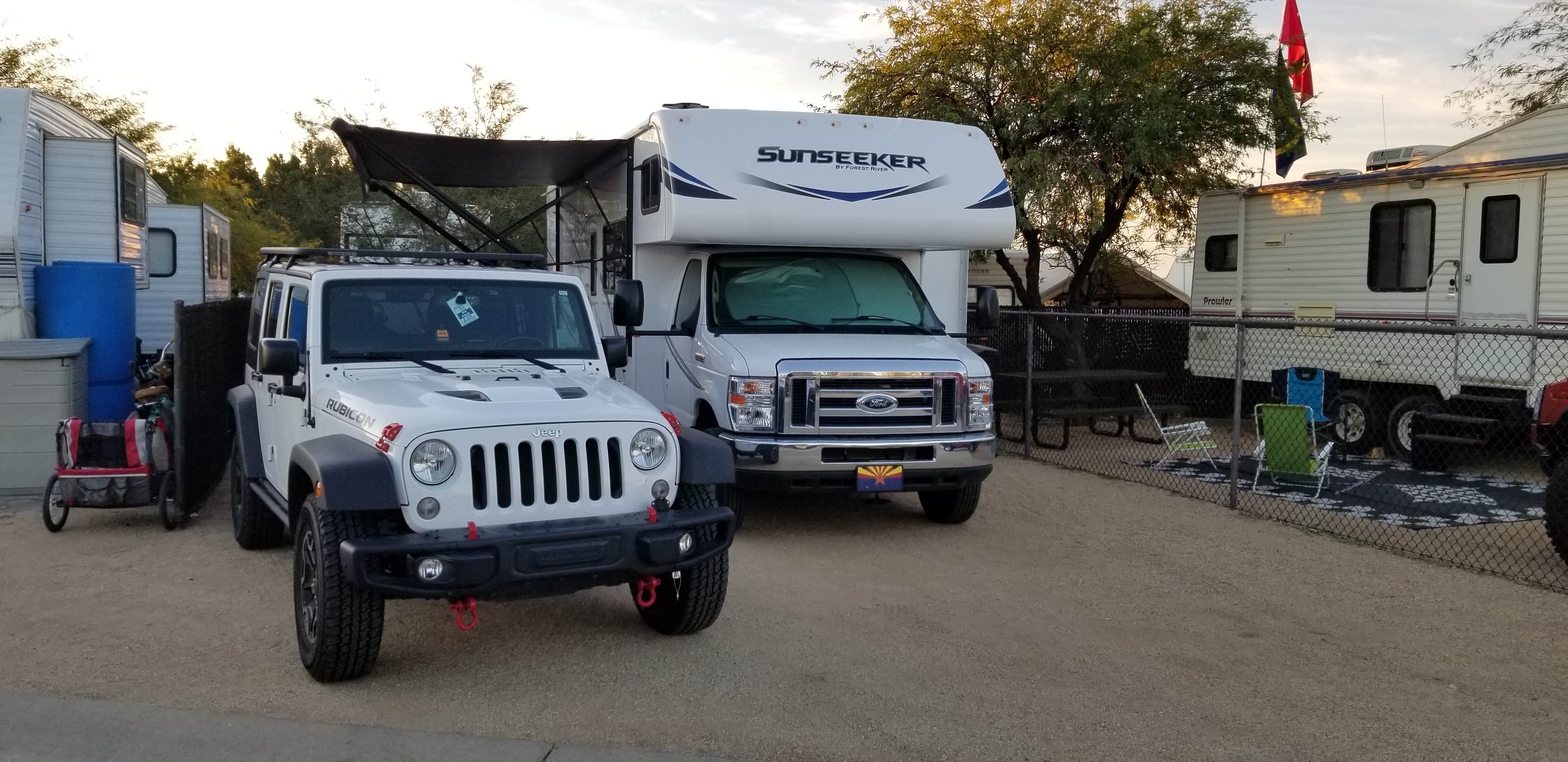 Robert G.'s photo of rv camping at Lake Pleasant Regional Park Campground near Carefree, AZ