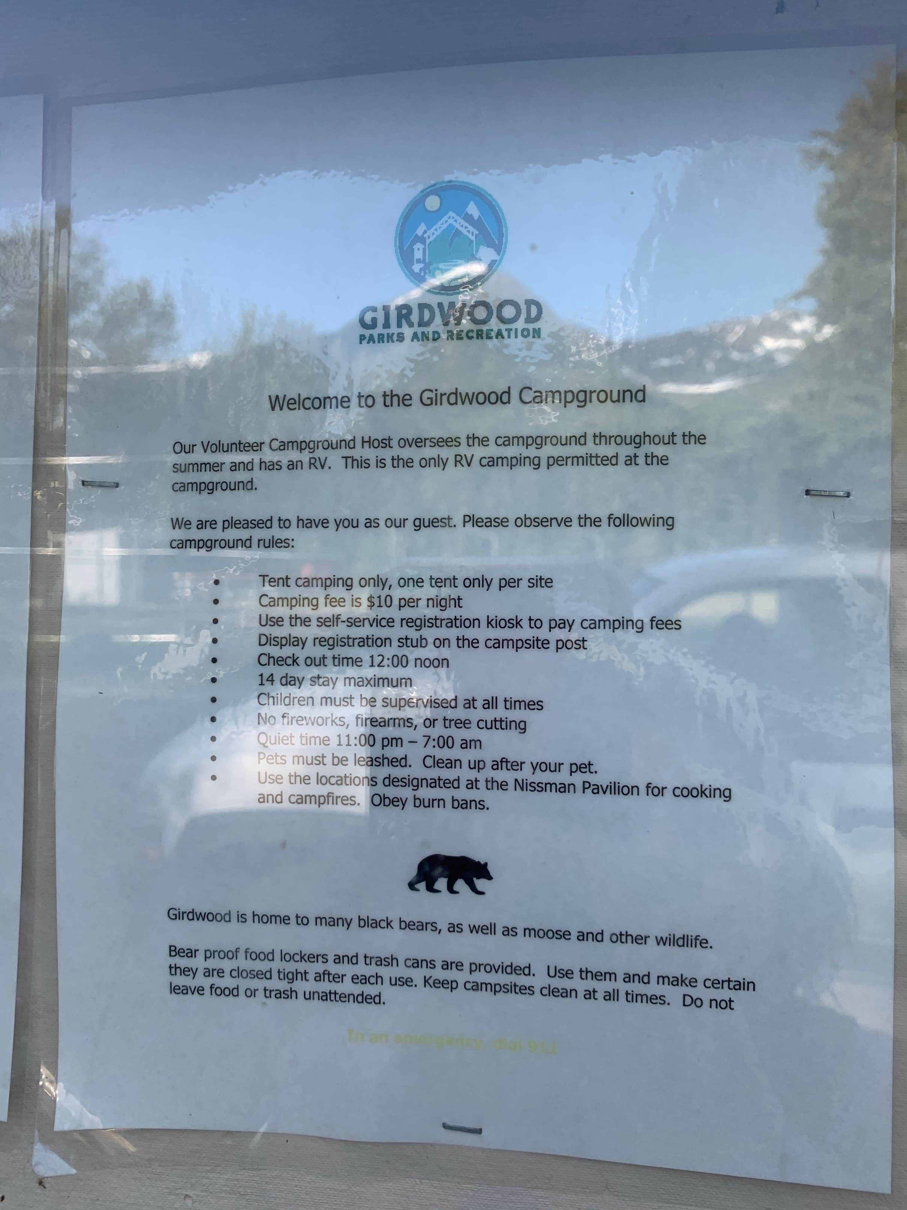 Camper-submitted photo at Girdwood Campground near Whittier, AK