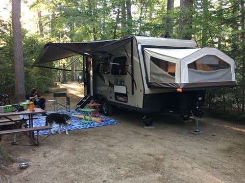 Andrew P.'s photo of camping with pets at Jellystone Park™ Lakes Region near Stratham, NH