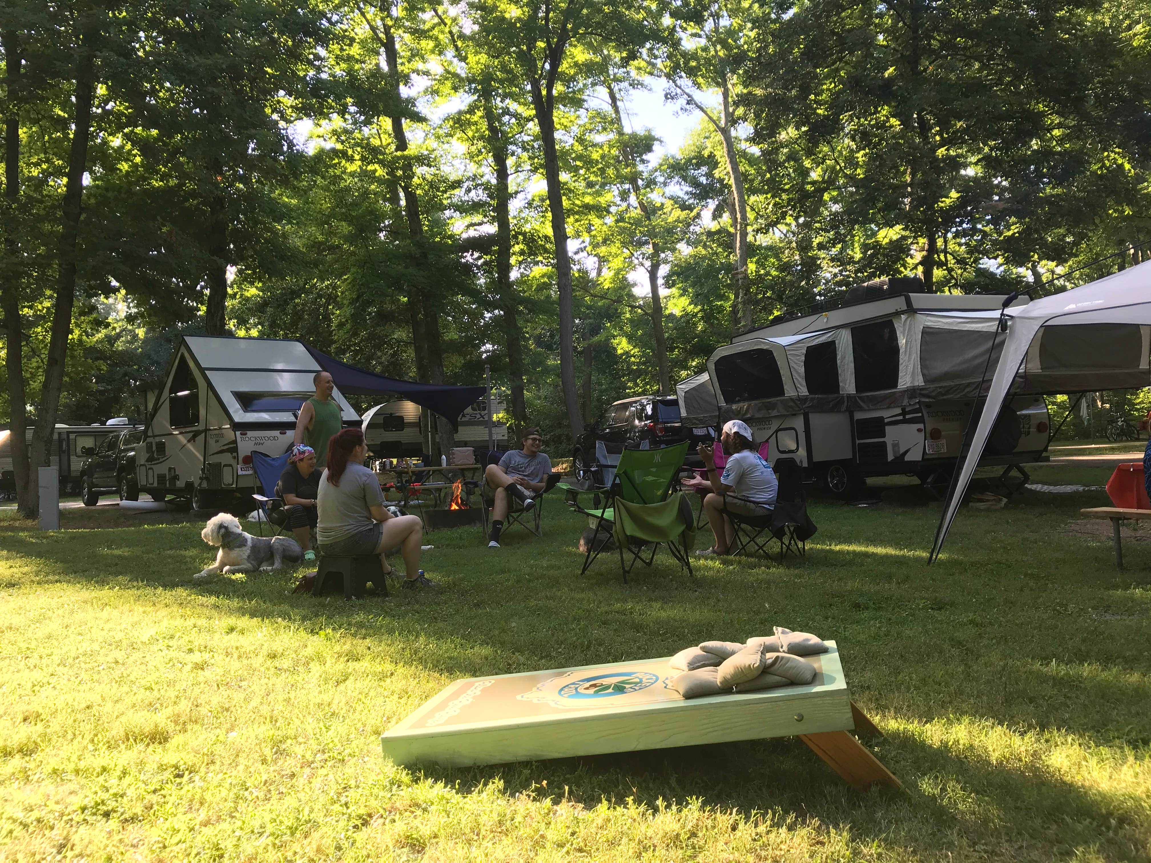 Shannon G.'s photo of camping with pets at A.W. Marion State Park Campground near Alum Creek Lake