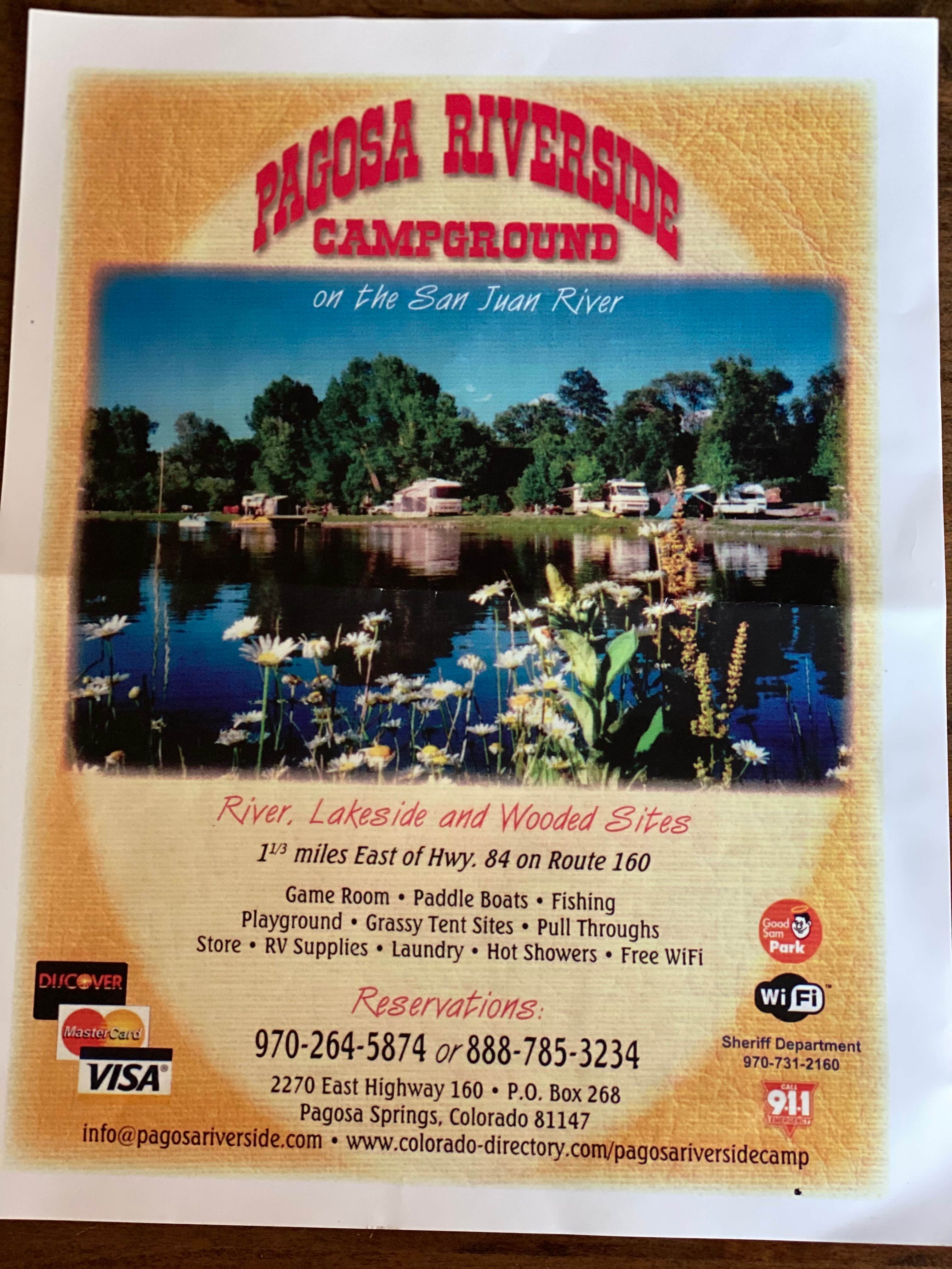 Camper-submitted photo at Pagosa Riverside Campground near Pagosa Springs, CO