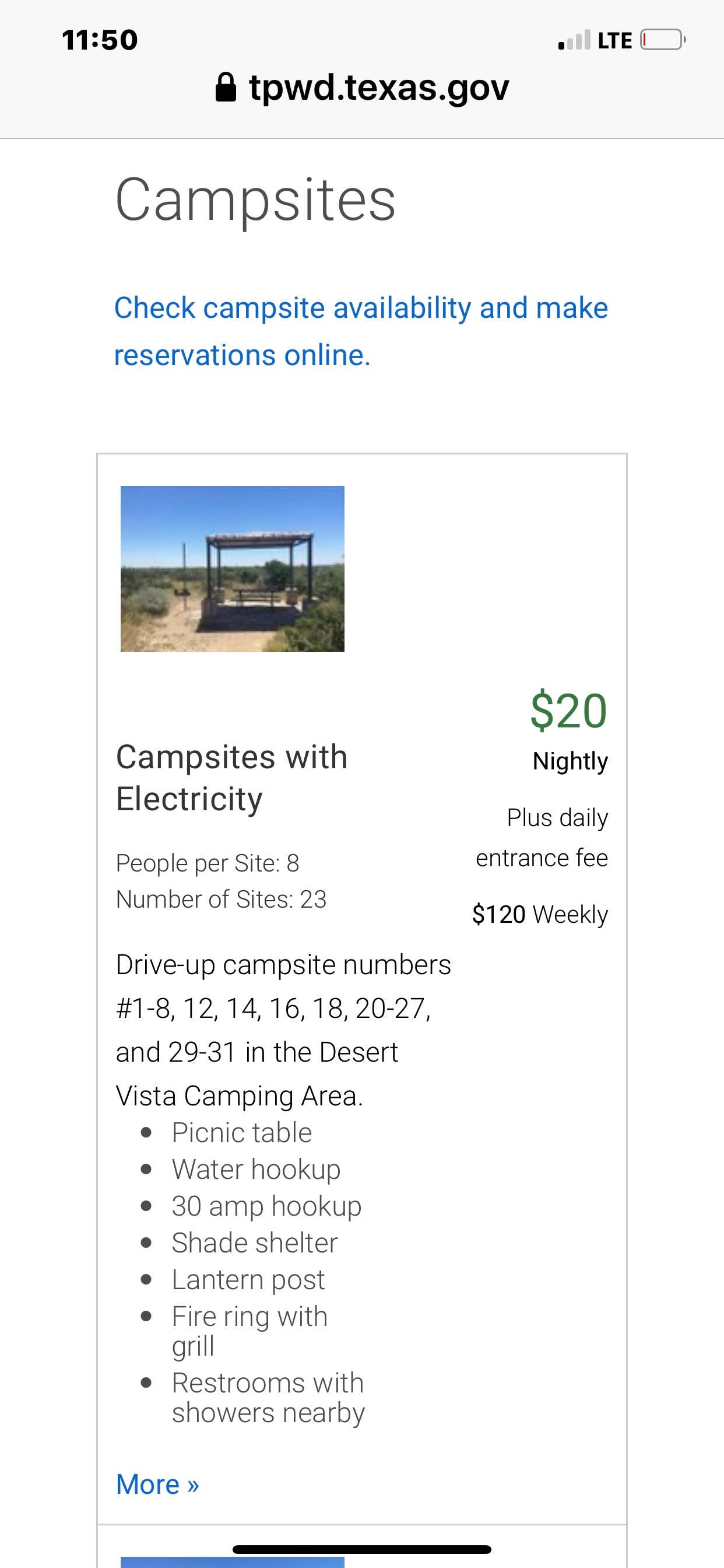 Camper-submitted photo at Seminole Canyon State Park Campground near Comstock, TX