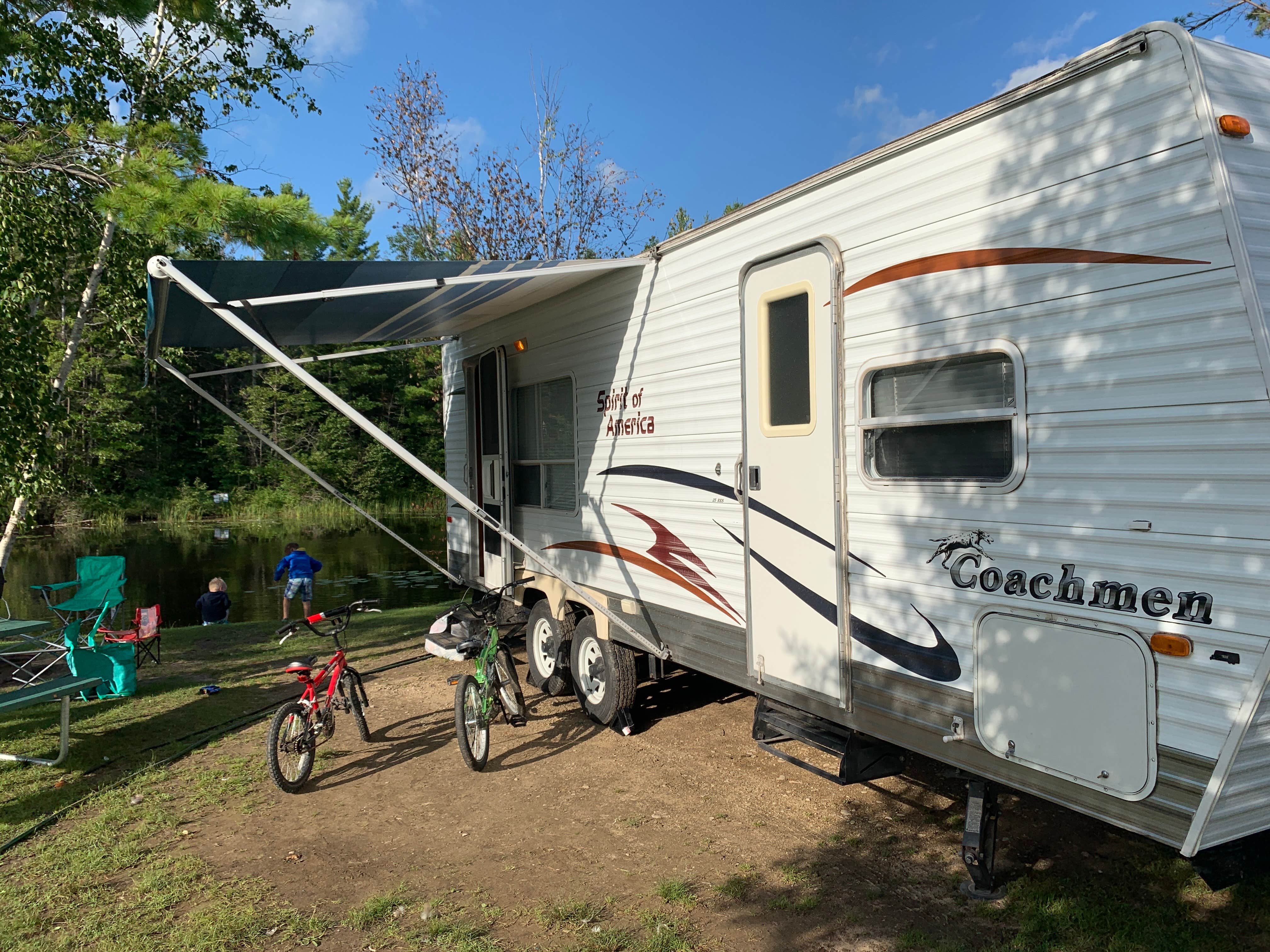 Matthew E.'s photo of rv camping at Campers Cove RV Park And Canoe Livery near Curran, MI