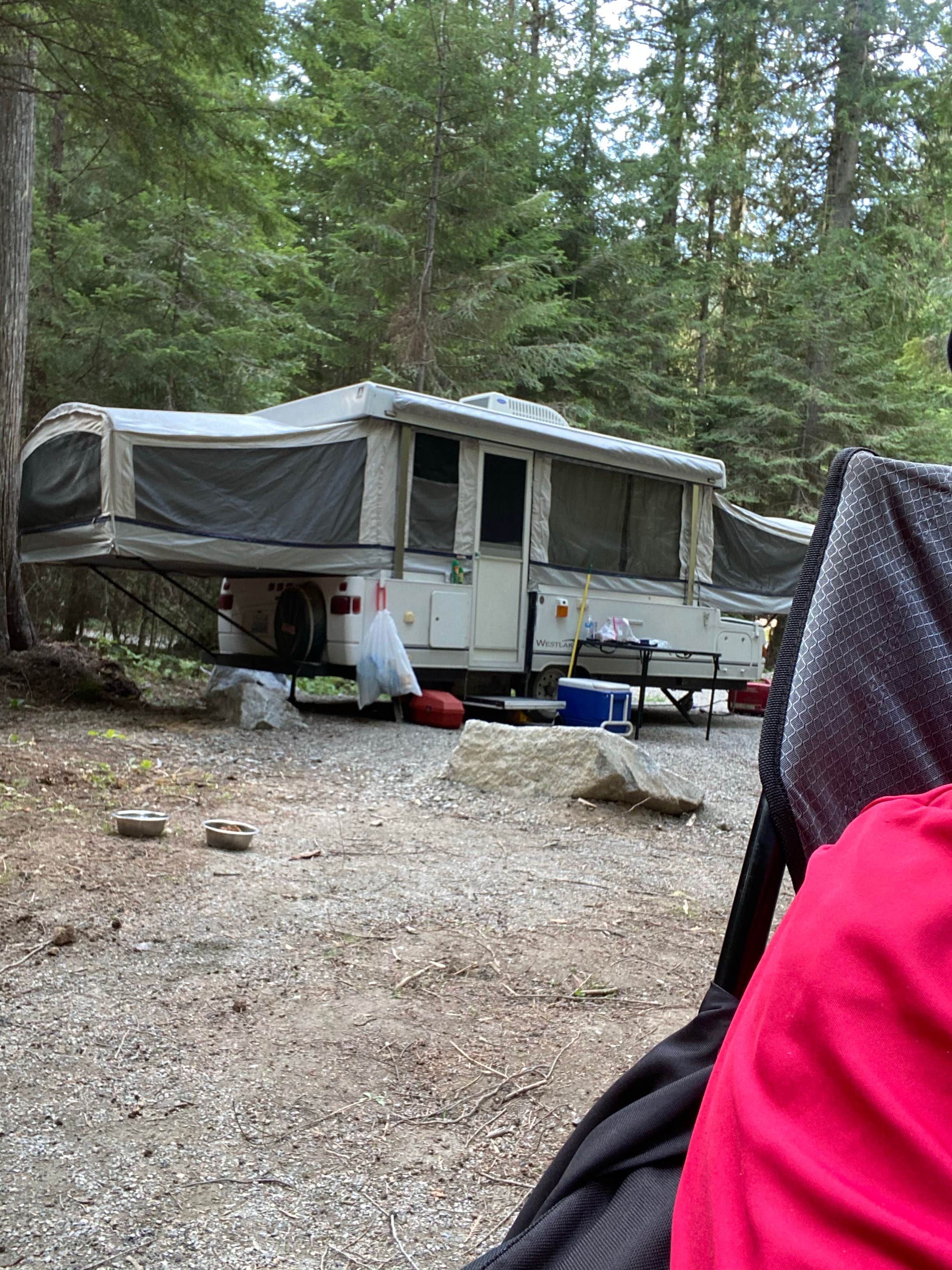 Marcus K.'s photo of a dispersed camping area at Sullivan creek campground#2 near Kootenai, ID