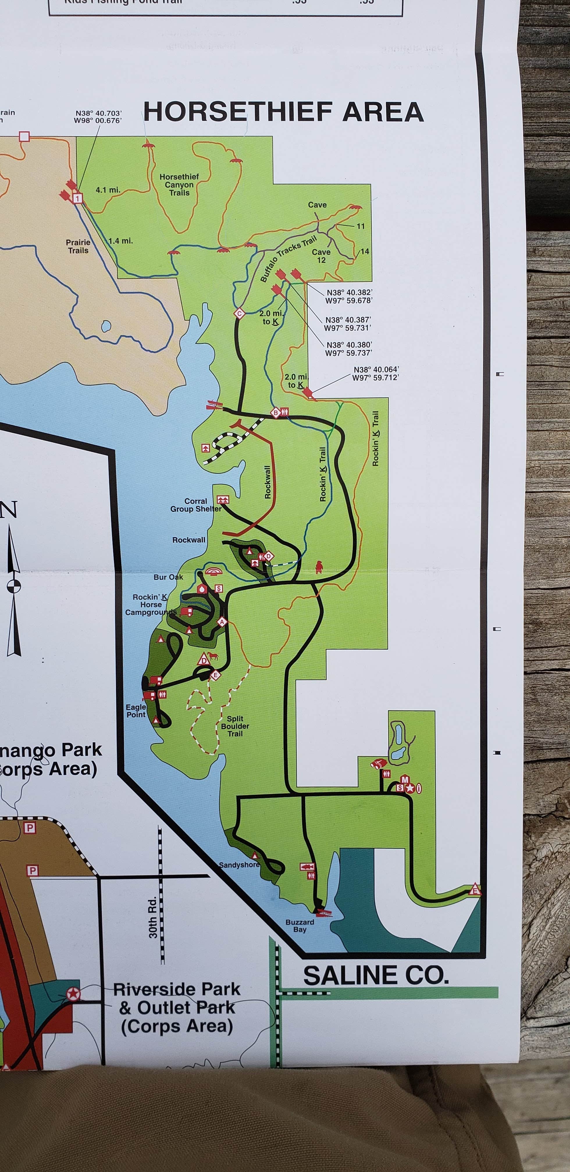 Camper-submitted photo at Caving Banks Campground — Kanopolis State Park near Marquette, KS