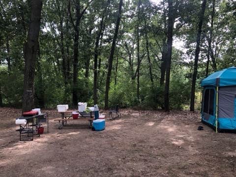 Camper-submitted photo at Green Lake Rustic Campground — Waterloo Recreation Area near New Hudson, MI