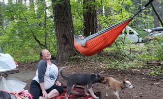 Ginger M.'s photo of camping with pets at Lake Easton State Park Campground near Easton, WA
