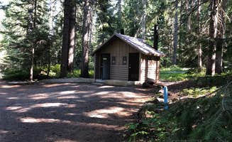 Jeff K.'s photo of a cabin at Peterson Prairie Campground near Stevenson, WA