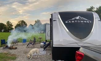 Steve B.'s photo of camping with pets at Slough Creek near Tonganoxie, KS