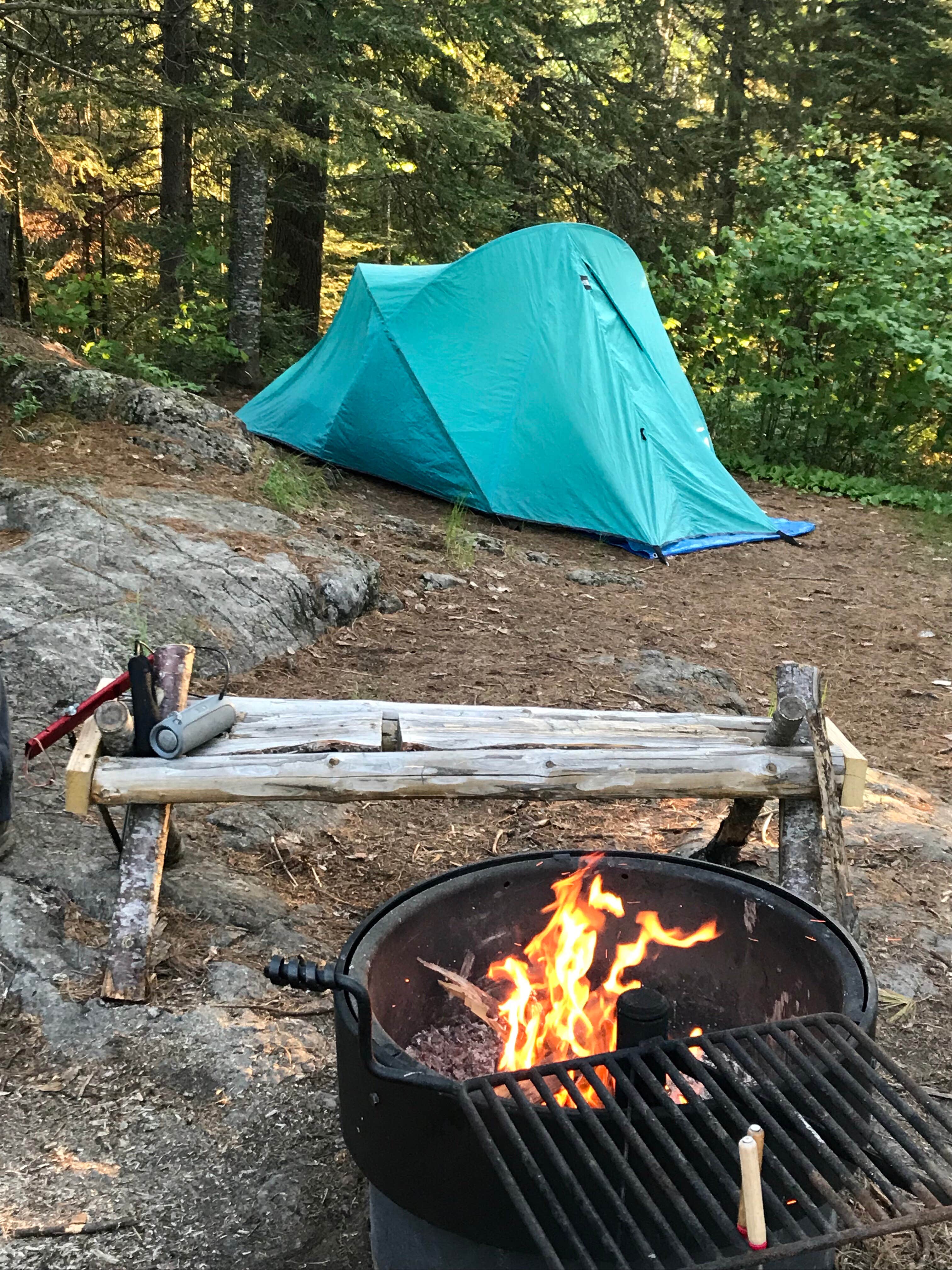 Joanna B.'s photo of tent camping at George H. Crosby Manitou State Park Campground near Schroeder, MN