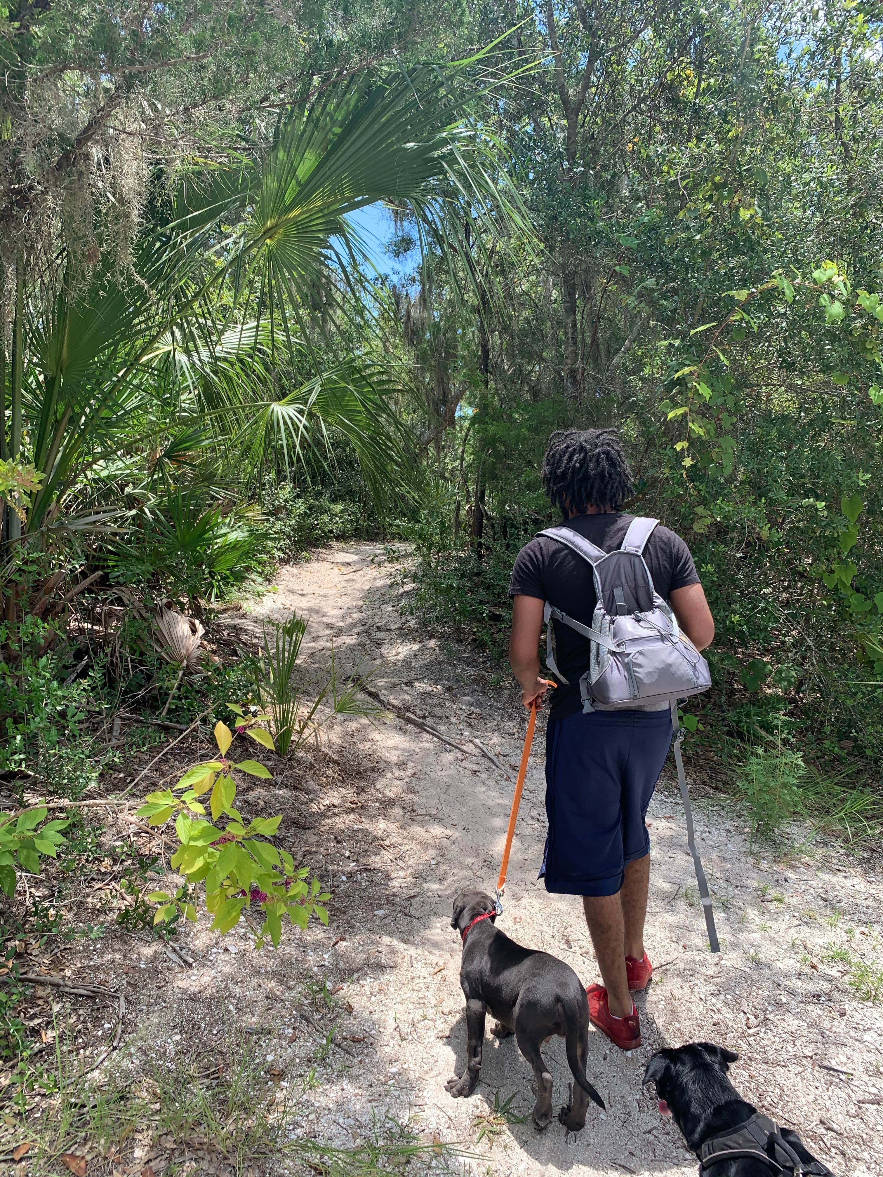 Asia + Jalen B.'s photo of camping with pets at Anastasia State Park Campground near St. Augustine, FL