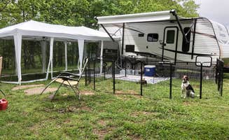 Leslie D.'s photo of camping with pets at Wilderness Rider Buffalo Ranch and Adventure Park near Harrison, AR