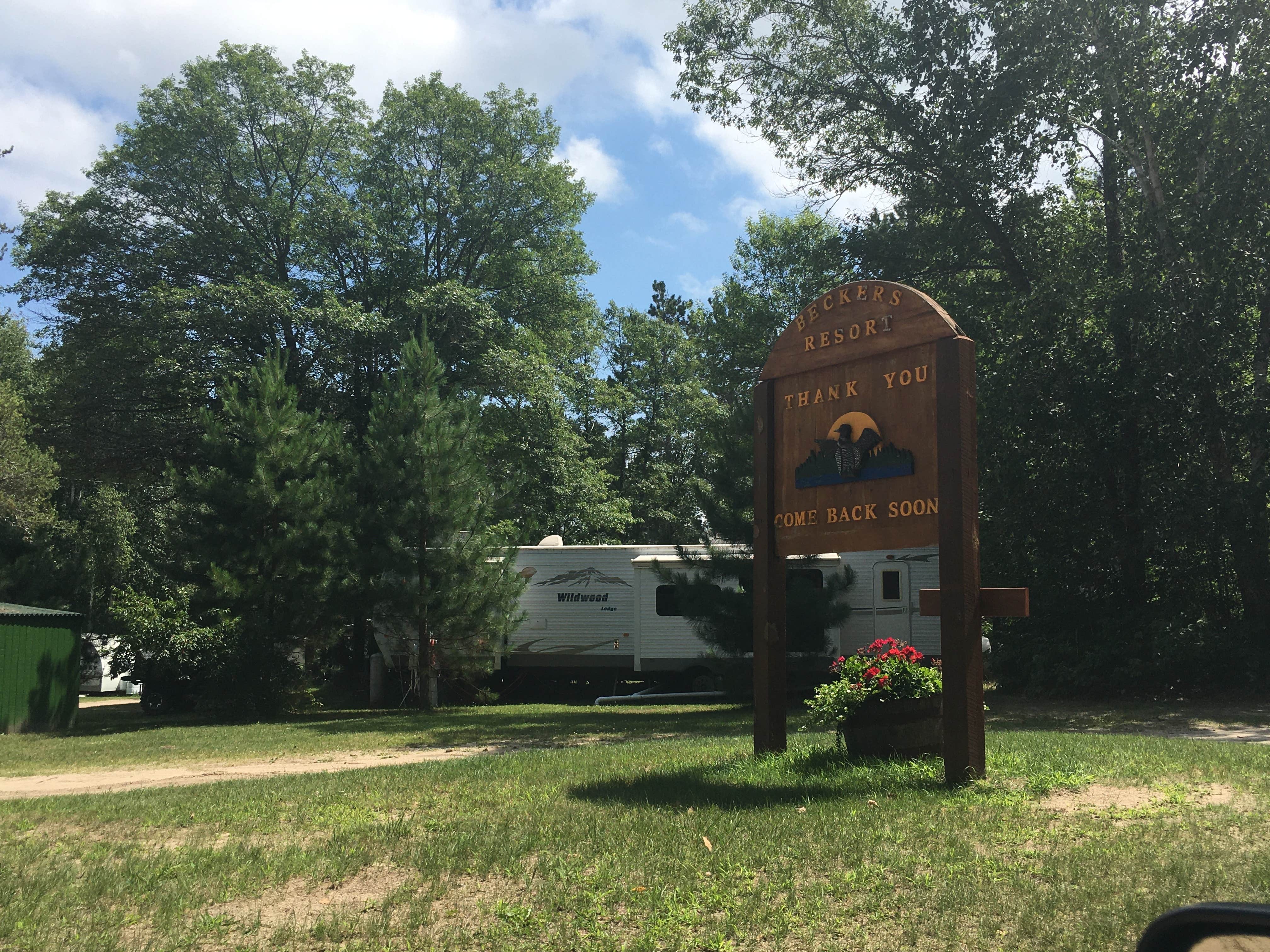 Janet R.'s photo of rv camping at Becker's Resort & Campground near Wirt, MN