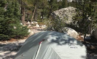 Esther Y.'s photo of tent camping at Young Lakes Backcountry Camp — Yosemite National Park near Mather, CA