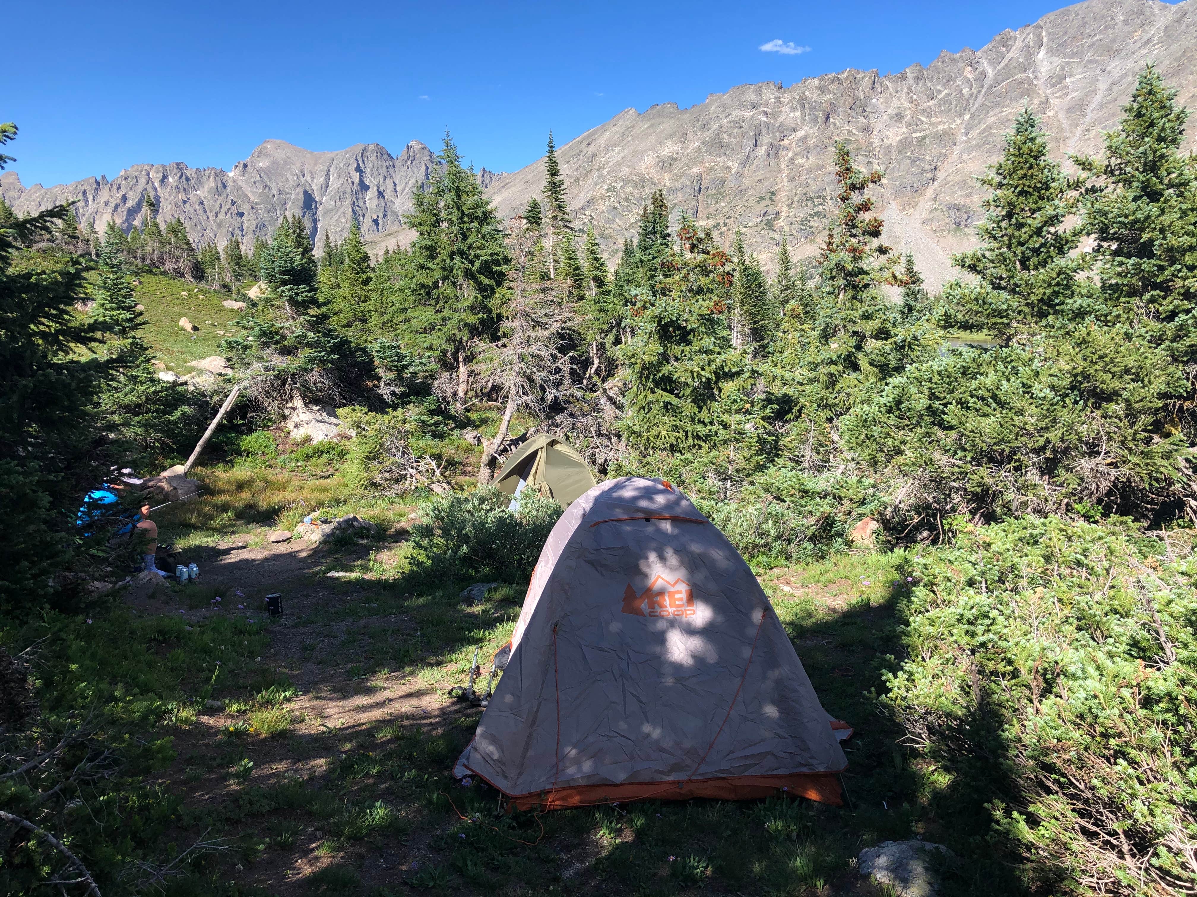 Mitchell H.'s photo of tent camping at Caribu Lake V.I.A Arapahoe Pass Trail near Winter Park, CO
