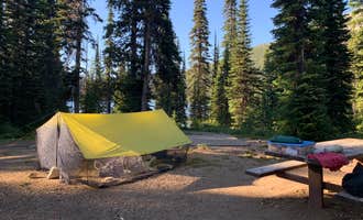 Camping near Stanley Hot Springs - Backcountry Dispersed Campsite: Schumaker Campground, Darby, Montana