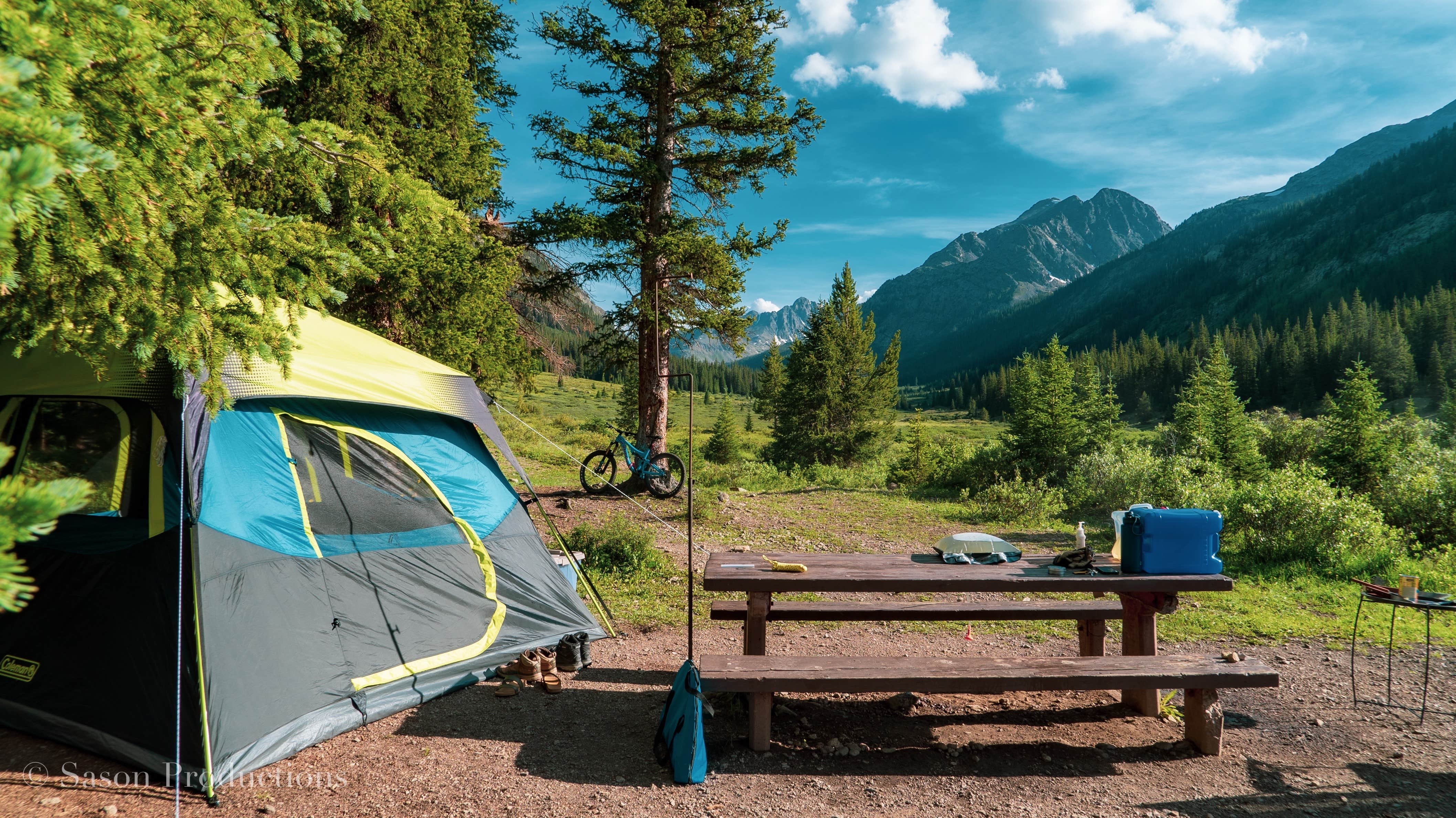 Derrick M.'s photo of tent camping at Portal Campground near White River National Forest