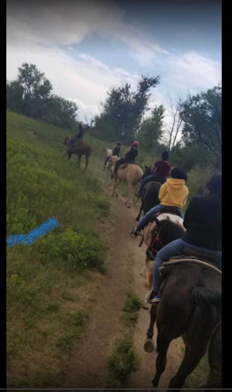 Cindy  M.'s photo of camping with a horse at Cherry Creek State Park Campground near Johnstown, CO