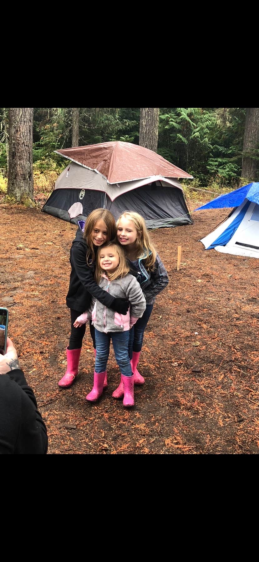 Kelsie L.'s photo of a dispersed camping area at Gifford Pinchot National Forest Dispersed Site near Woodland, WA