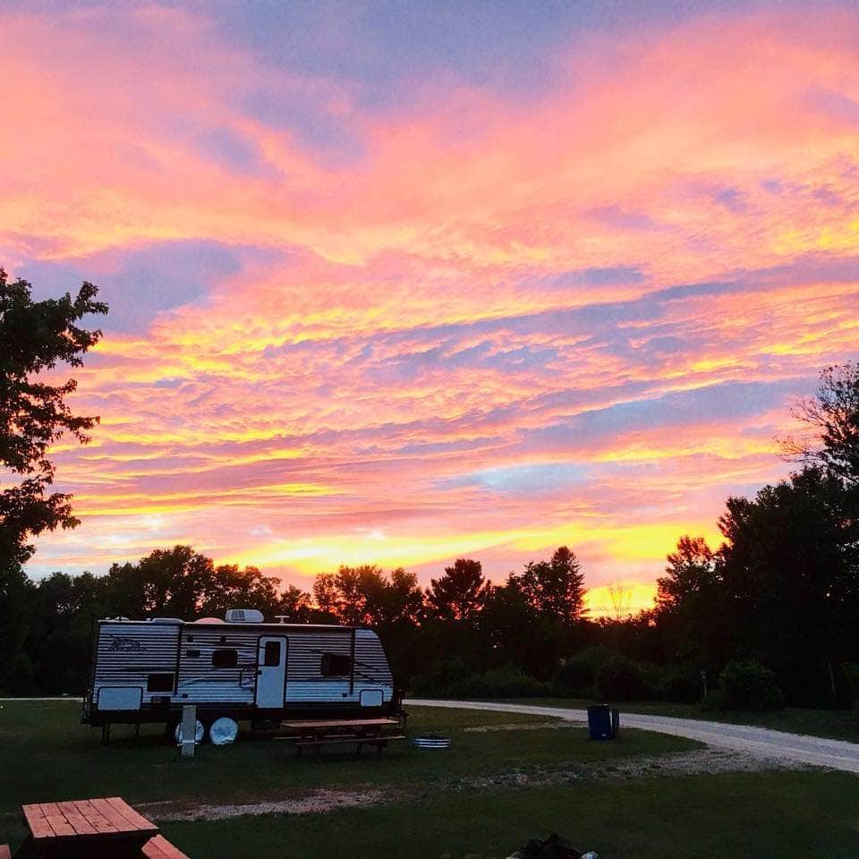 Matthew E.'s photo of rv camping at Blodgett Landing RV Park and Campground near Hesperia, MI