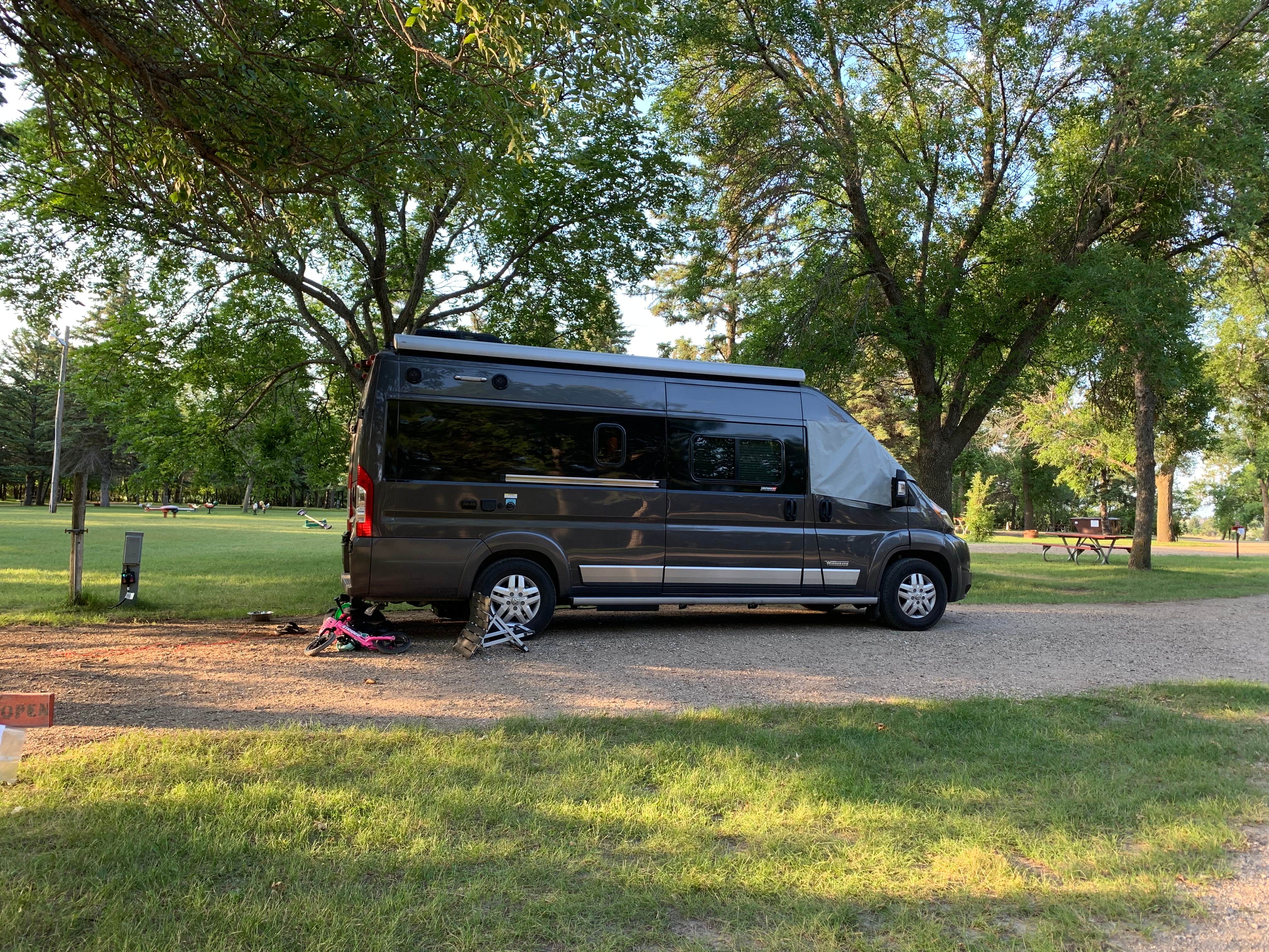 Stacy M.'s photo of rv camping at Jamestown Dam/Lakeside Marina Campground near Kensal, ND