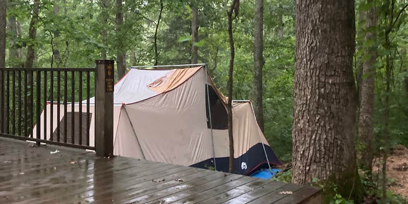 Camper submitted image from Timbuktu Campground — Echo Bluff State Park