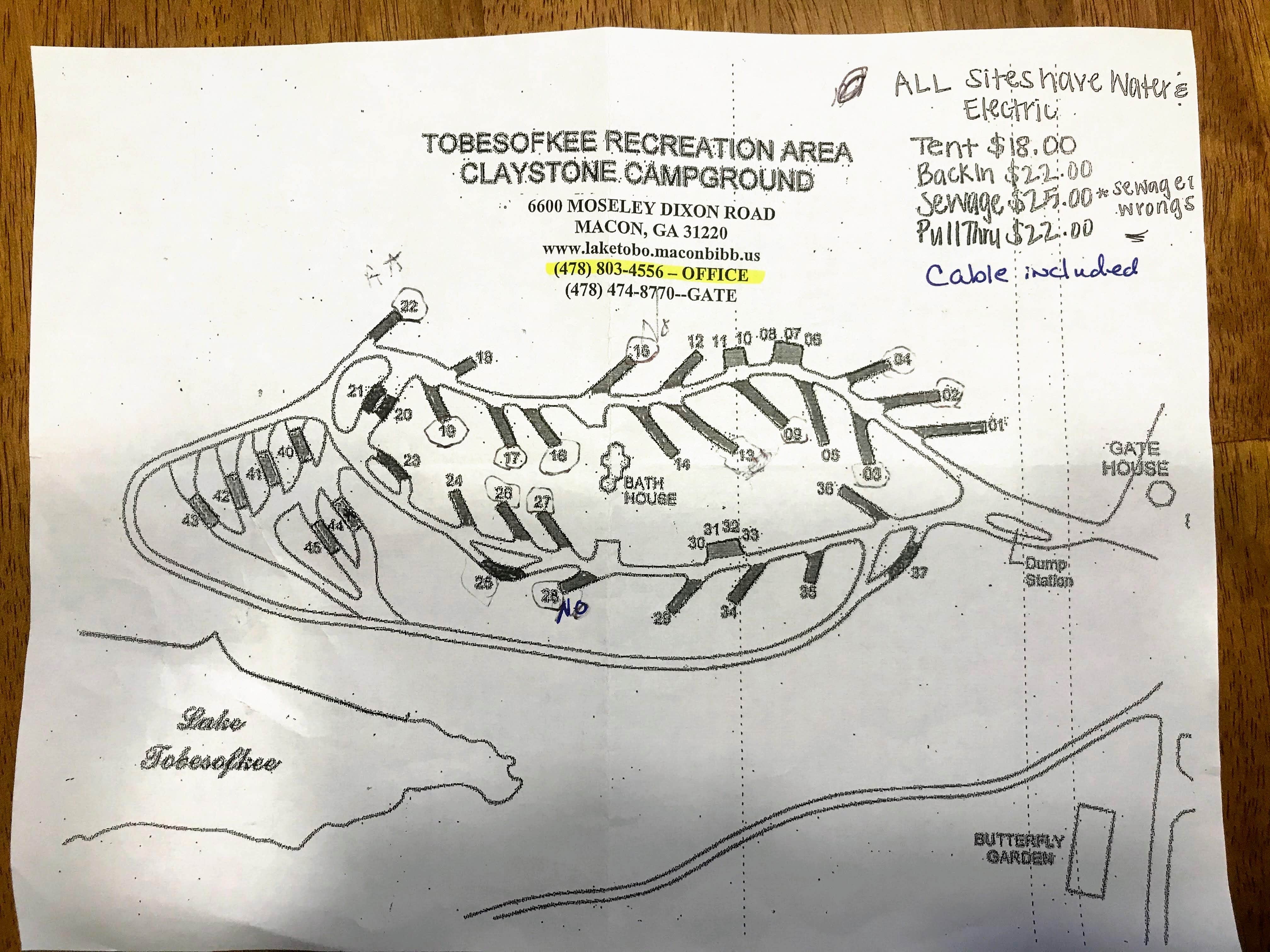 Camper-submitted photo at Clovis Point - Arrowhead Park Lake Tobesofkee near Macon, GA