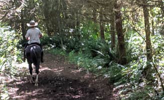 Elise M.'s photo of camping with a horse at Harry Osborne State Forest - TEMPORARILY CLOSED 2023 near Nordland, WA