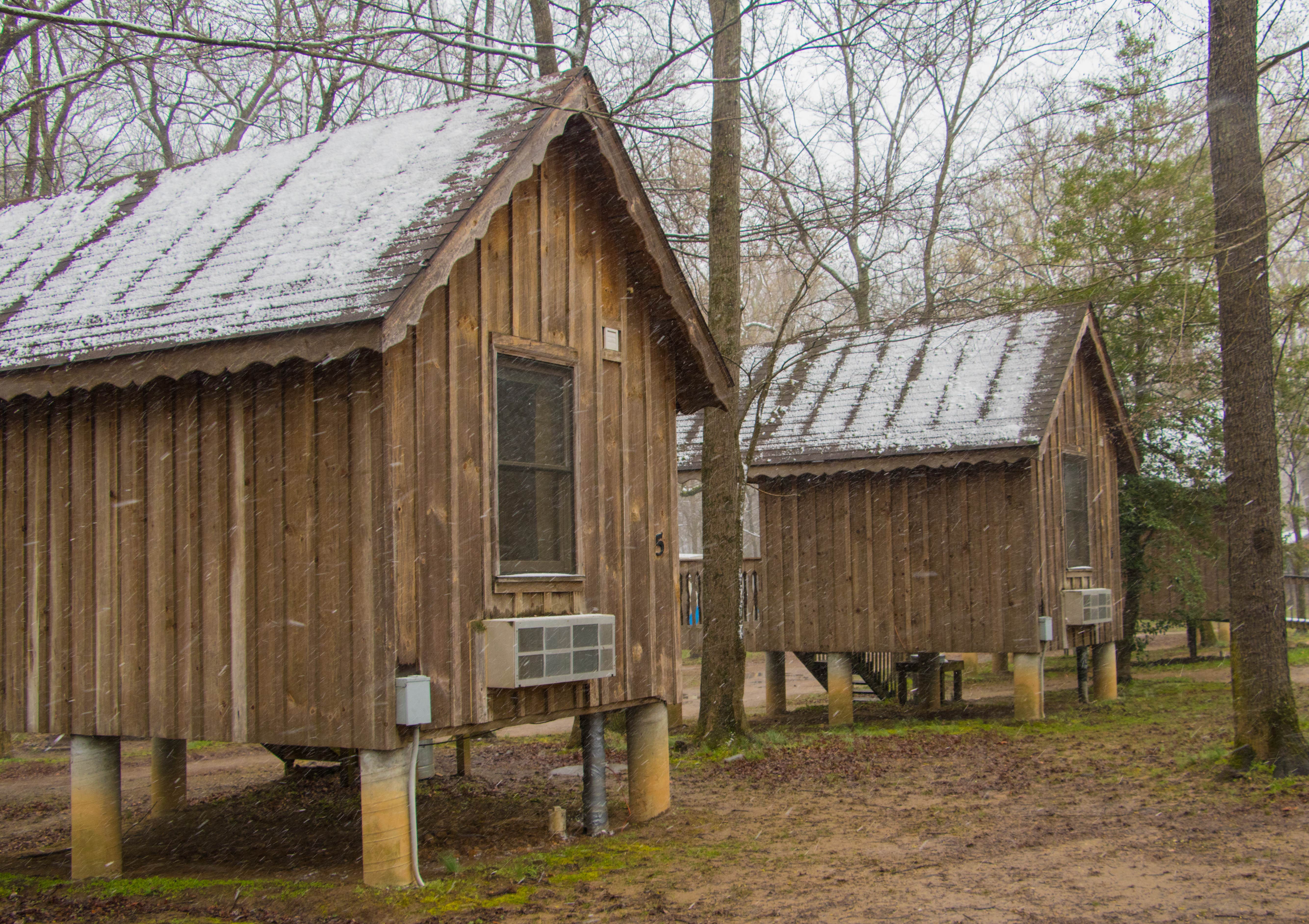 Shari  G.'s photo of glamping accommodations at Hot Springs Campground near Candler, NC