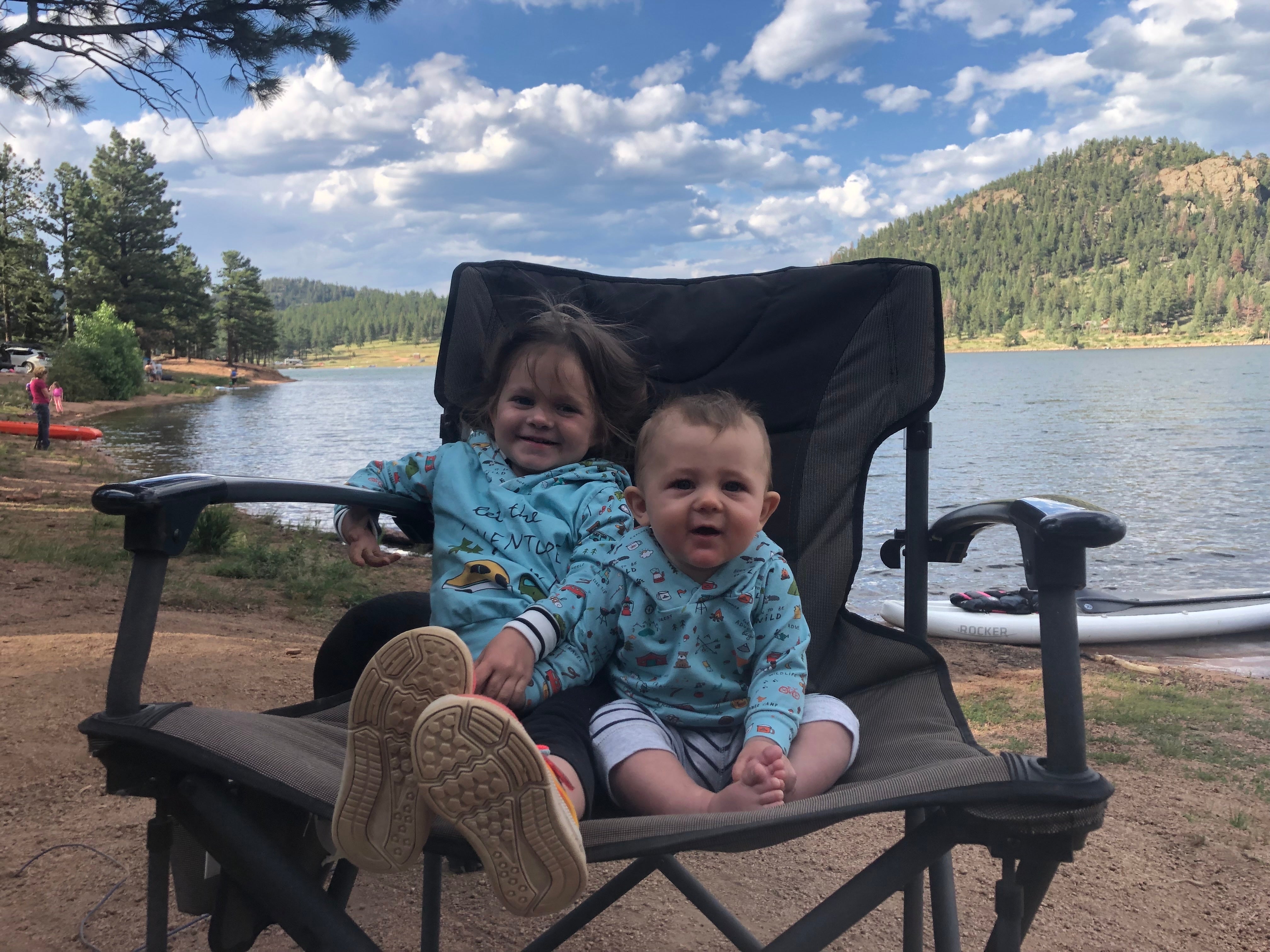 Kiddos enjoying the lake