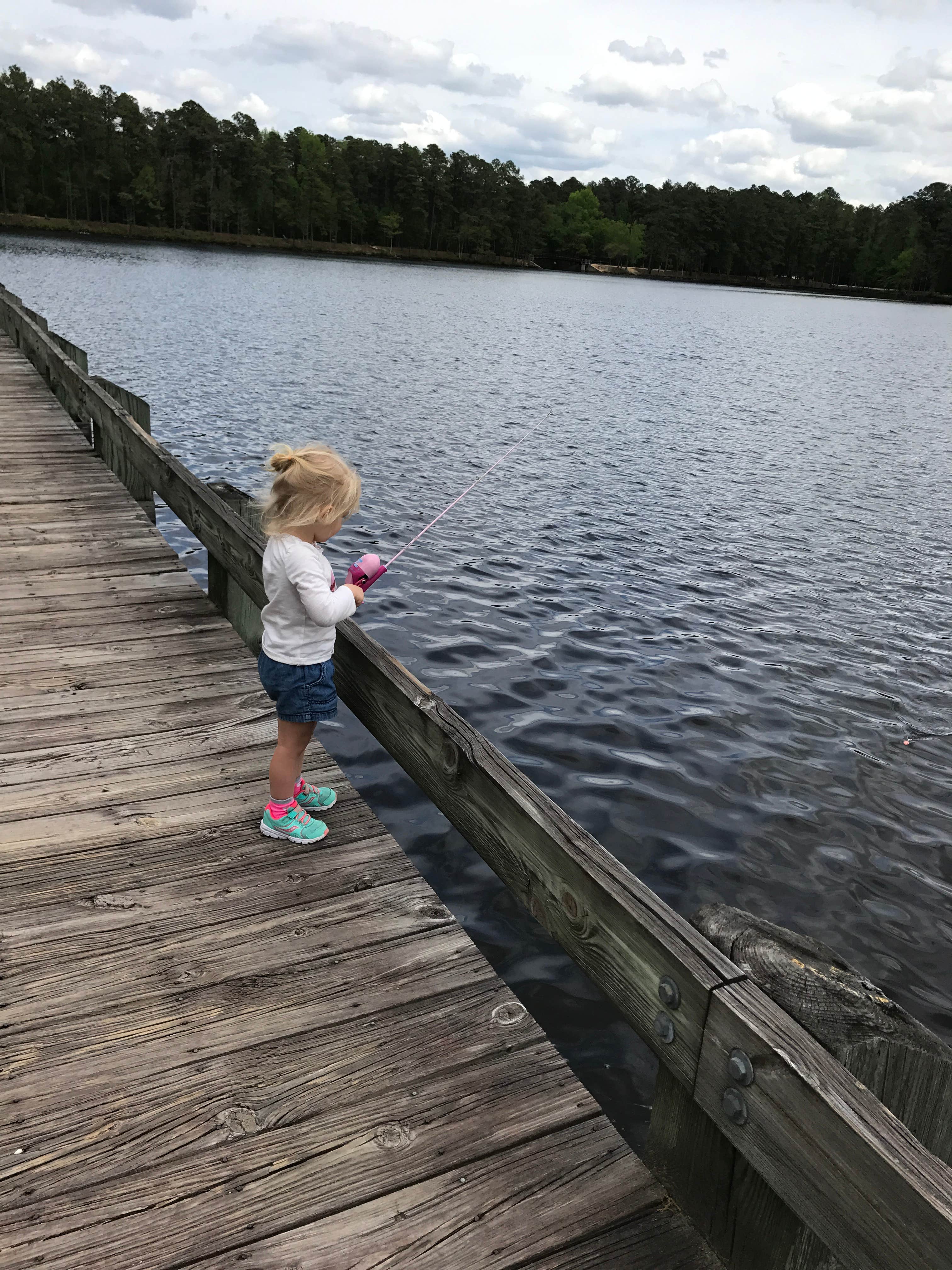 "Fishing" from the boardwalk