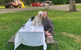 Maddy B.'s photo of camping with pets at Hueston Woods State Park Campground near Mount Summit, IN