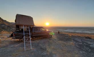Camping near Silver Island Mountains by Bonneville Salt Flats: Volcano Peak Campground (Dispersed), Wendover, Utah