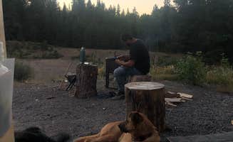 Alex P.'s photo of camping with pets at Annie Creek Sno-Park near Fremont-Winema National Forest