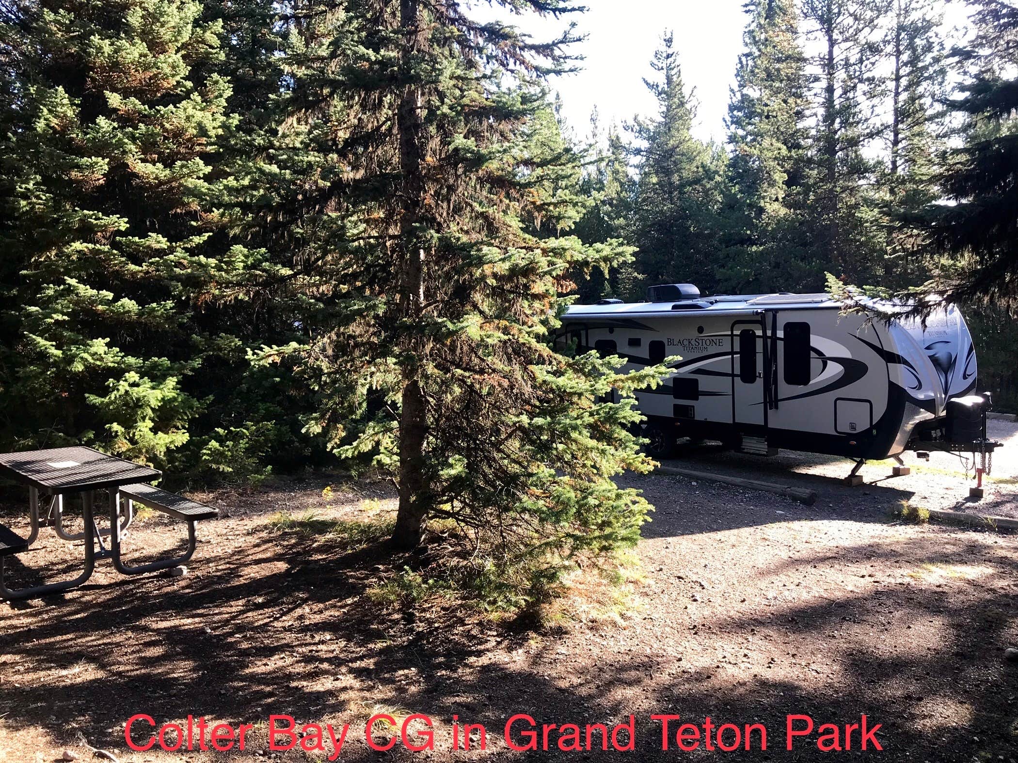 Teresa H.'s photo of rv camping at Colter Bay RV Park at Colter Bay Village — Grand Teton National Park near Jackson, WY