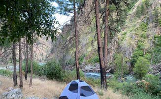 Dave L.'s photo of tent camping at Van Creek Campground near Elk City, ID