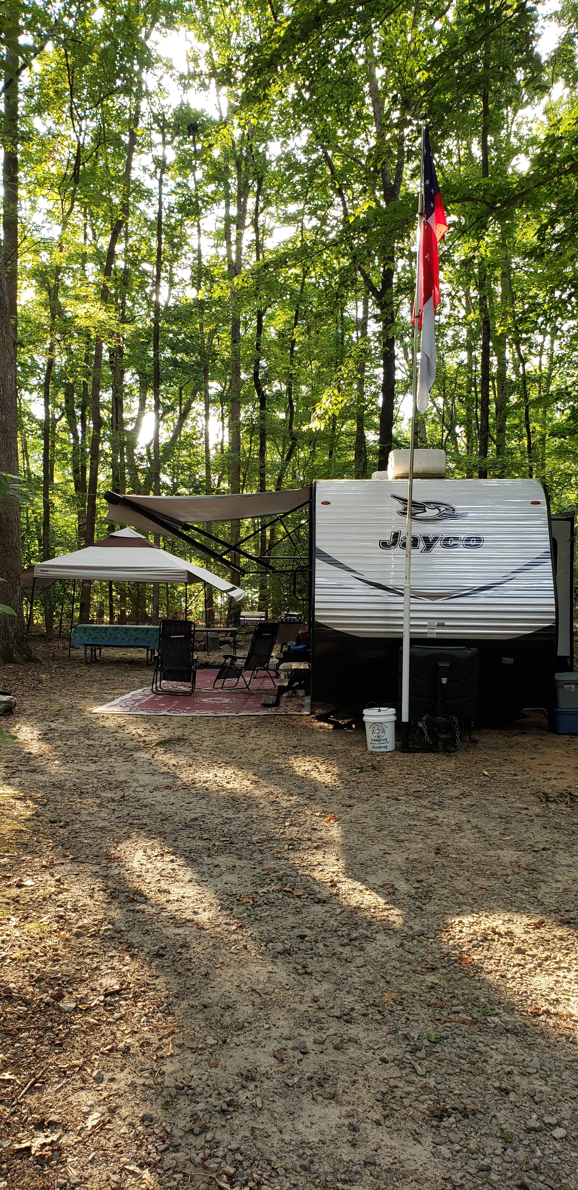 Glenn F.'s photo of rv camping at Hibernia Campground — Kerr Lake State Recreation Area near La Crosse, VA