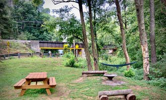Camping near Rivers Edge Camping Area (Bridgeport Quarry Trailhead): Towpath Trail Peace Park, Bolivar, Ohio