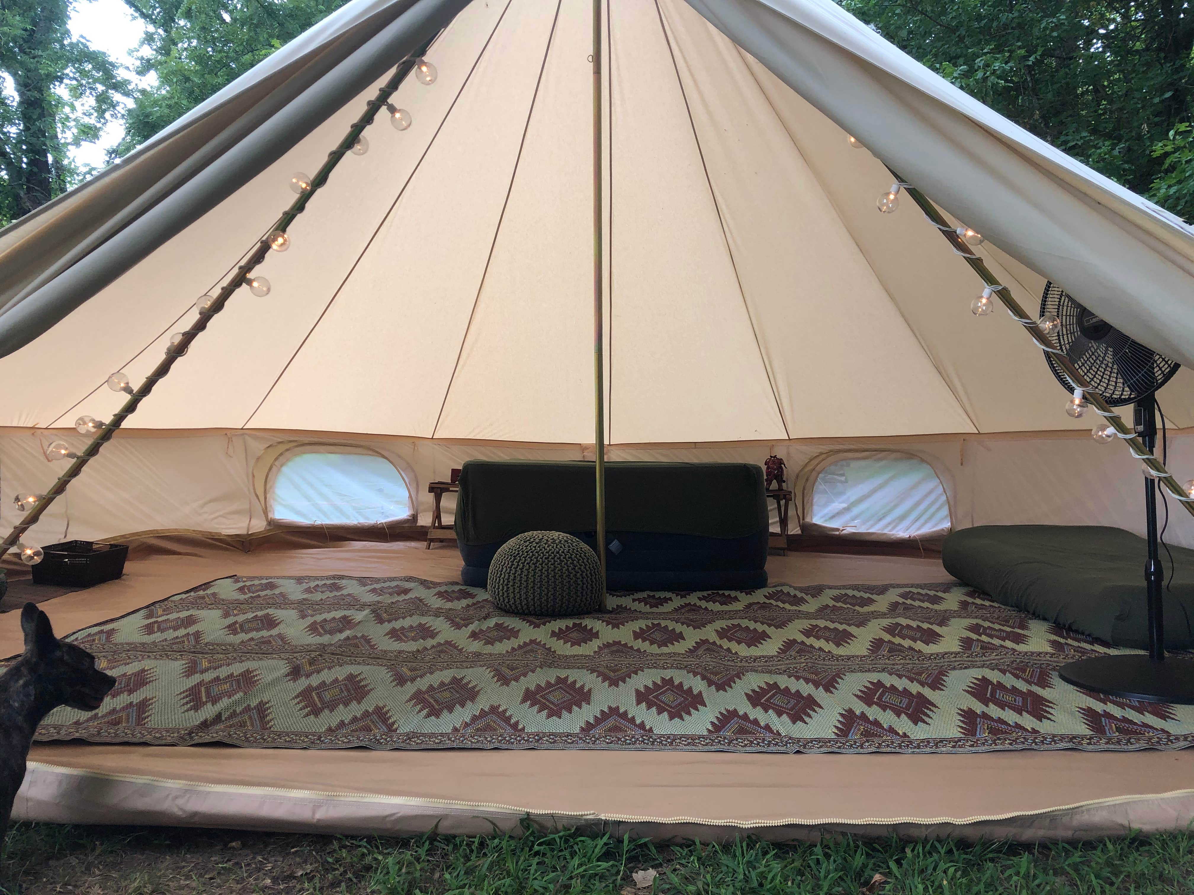 Camper submitted image from Large Bell Tent on the Kings River - 3