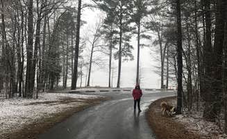 Timothy W.'s photo of camping with pets at Crosswinds Campground — Jordan Lake State Recreation Area near Graham, NC