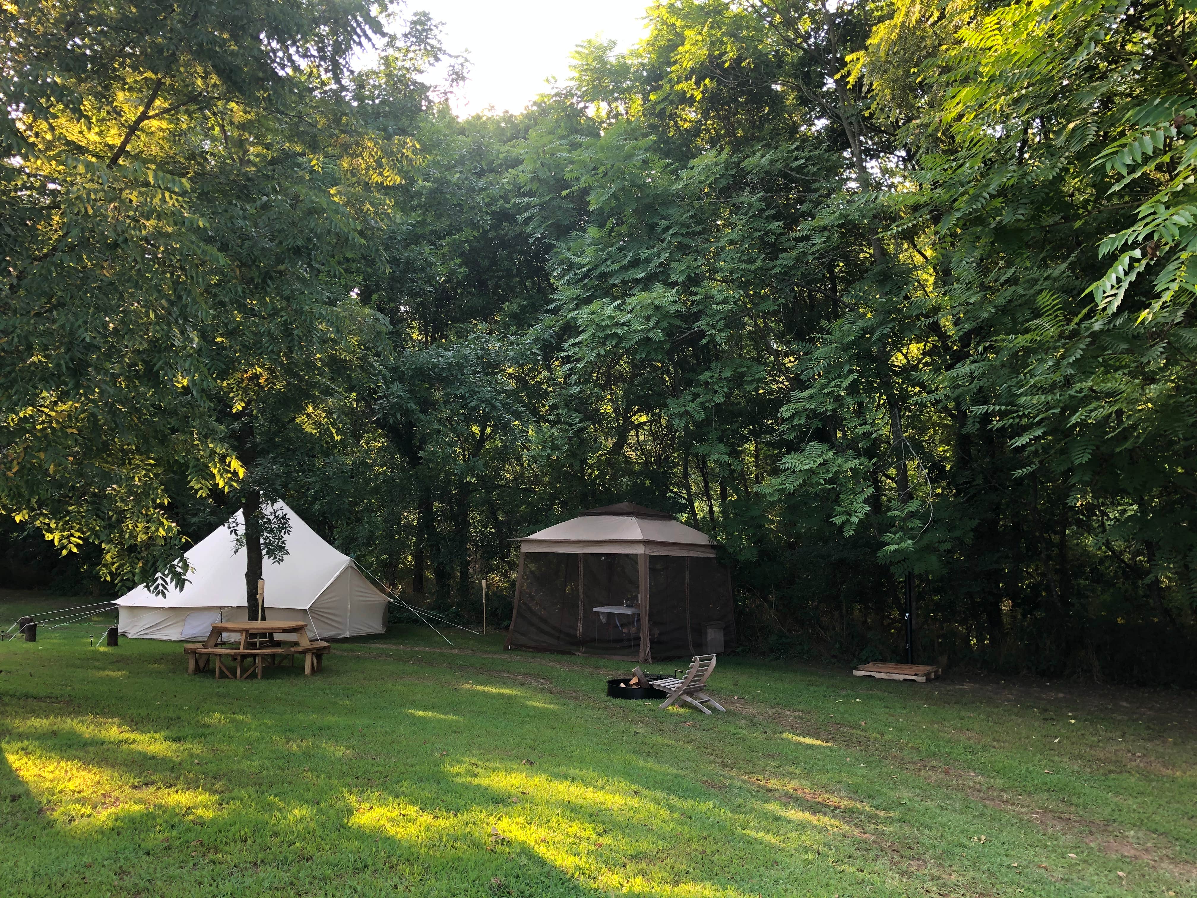 Camper submitted image from Large Bell Tent on the Kings River - 2