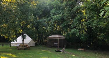 Large Bell Tent on the Kings River