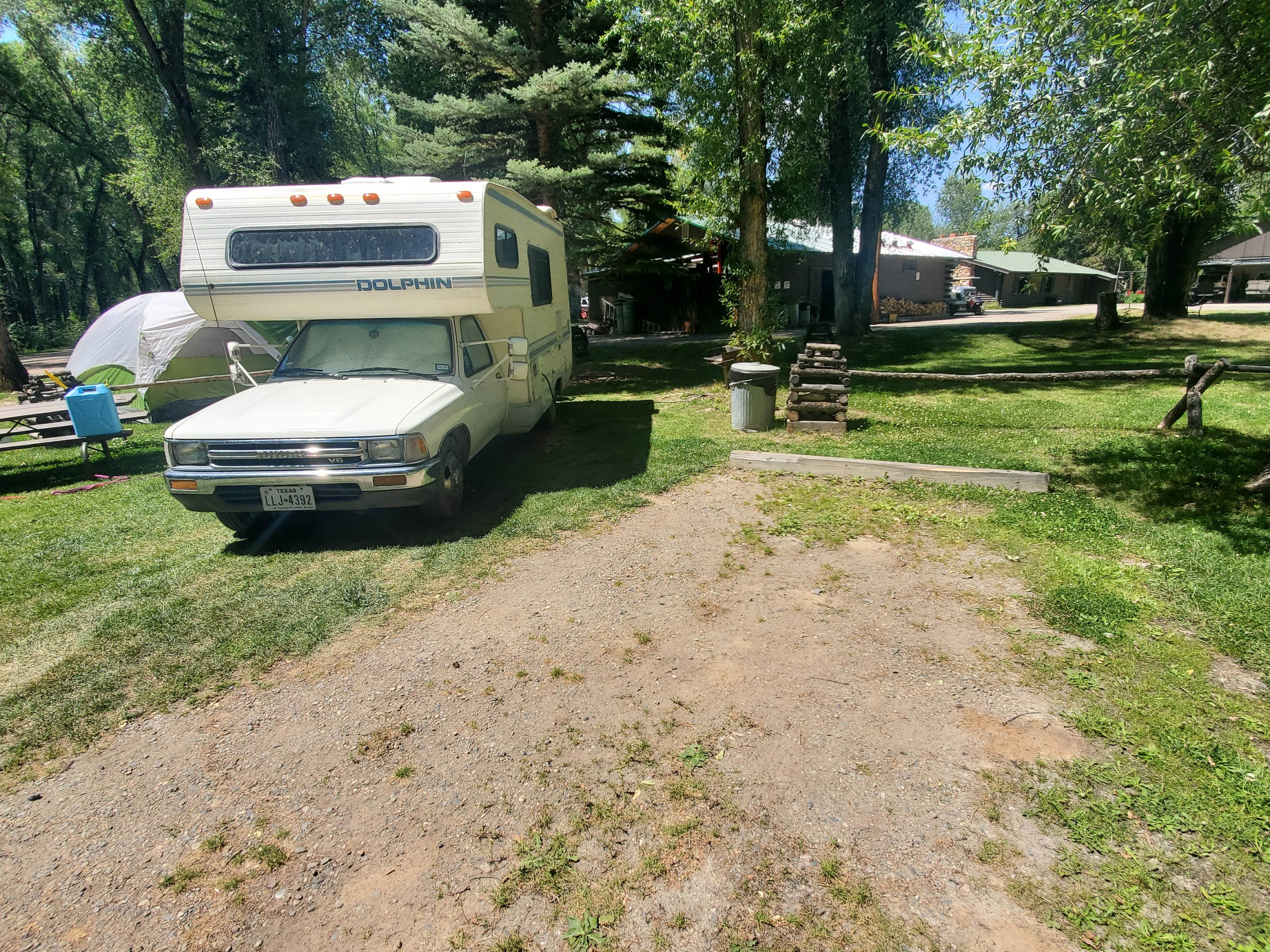Katie H.'s photo of rv camping at Mountain Time RV Park & Cabins (Formerly Tall Texan) near Pitkin, CO