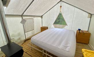 Katy S.'s photo of glamping accommodations at Happy Tales Campsite near Swannanoa, NC
