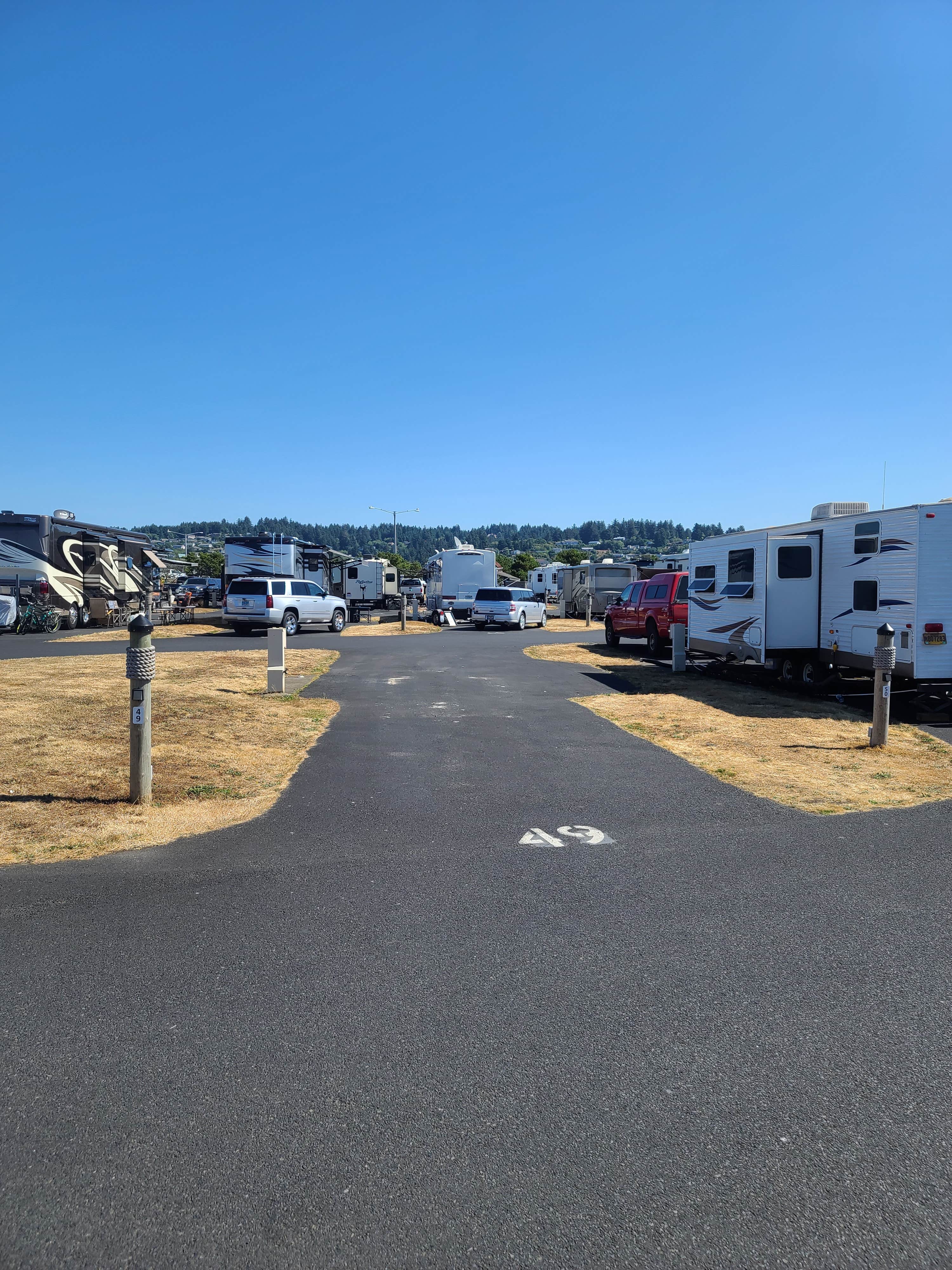 Brian P.'s photo of rv camping at Port of Newport RV Park & Marina near Seal Rock, OR