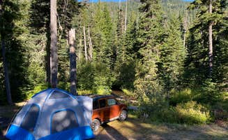 Lisa K.'s photo of tent camping at Badger Lake Campground near Wishram, WA