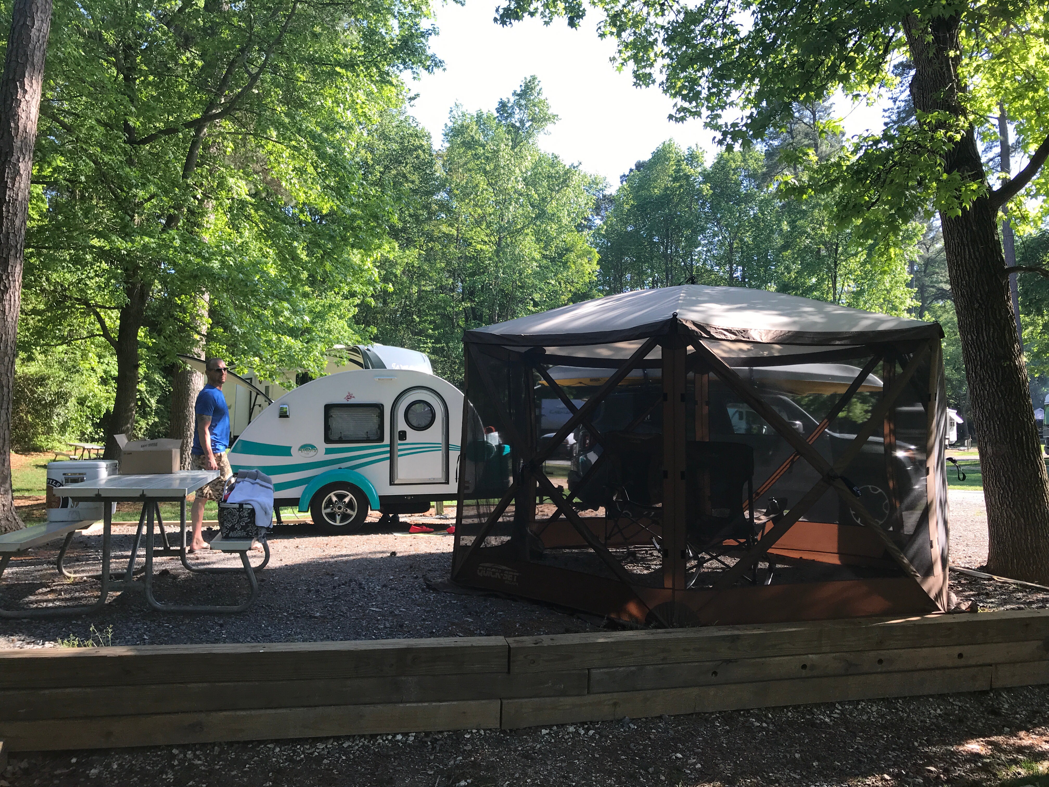 Roomy campsite